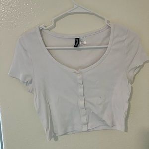 White crop top